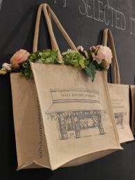 Sally Bourne Interiors Canvas Bag Eco Jute WBC bag Shopping bag
